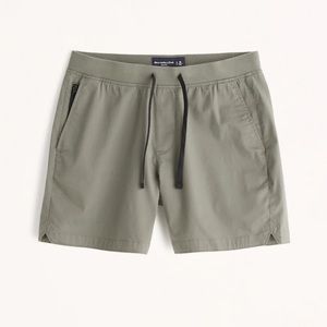 A & F All Day Short in green olive